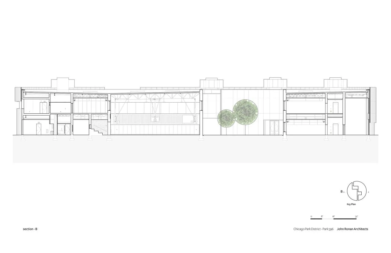 BIM Architecture | Chicago Park Area Headquarters and Gymnasium/John Ronan Architects
