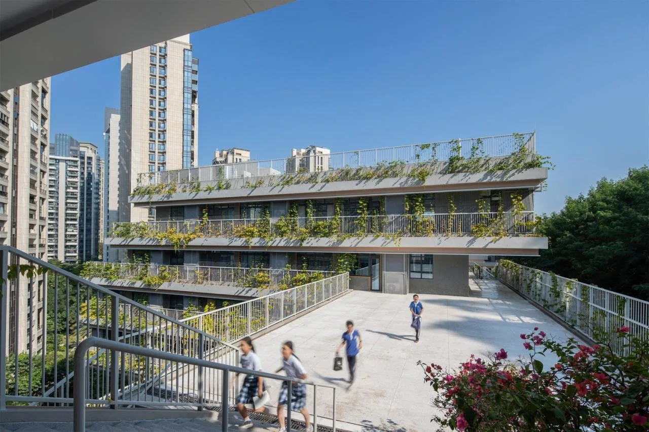 BIM Architecture | "Up the Mountain" Campus: Shenzhen Futian Experimental Education Group Qiaoxiang School · North Campus/Shendu Design