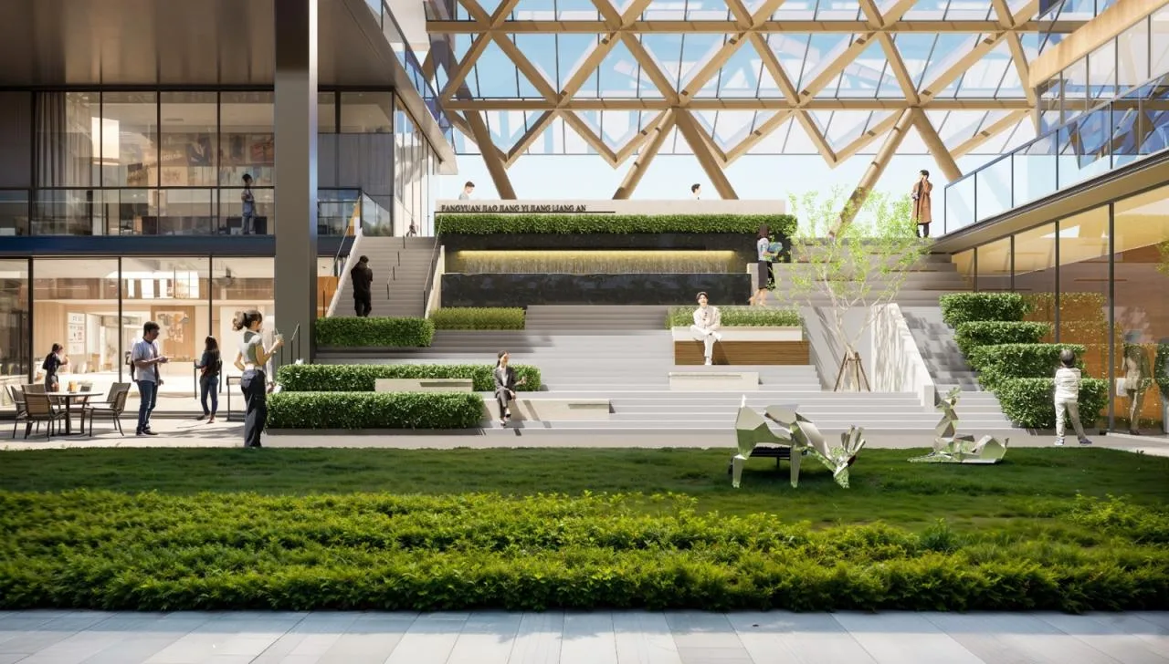 BIM Architecture | Urban Green Valley: Shouxian Valley • Smart Health Complex Design Bid Proposal/LEAP