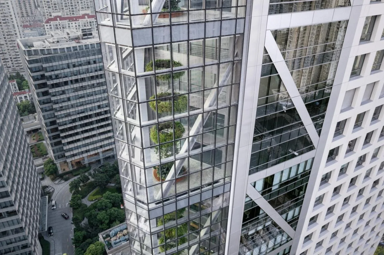 BIM Architecture | Creating a 'Vertical Urban Oasis' in the Center of Shanghai: LuOne Kaide Jingcui Plaza/Safdi Architecture Firm
