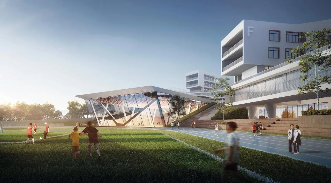 BIM Architecture | Three Gorges Bashu Middle School: Harmonious Concerto between Architecture and Earth/Western Architecture Design Works