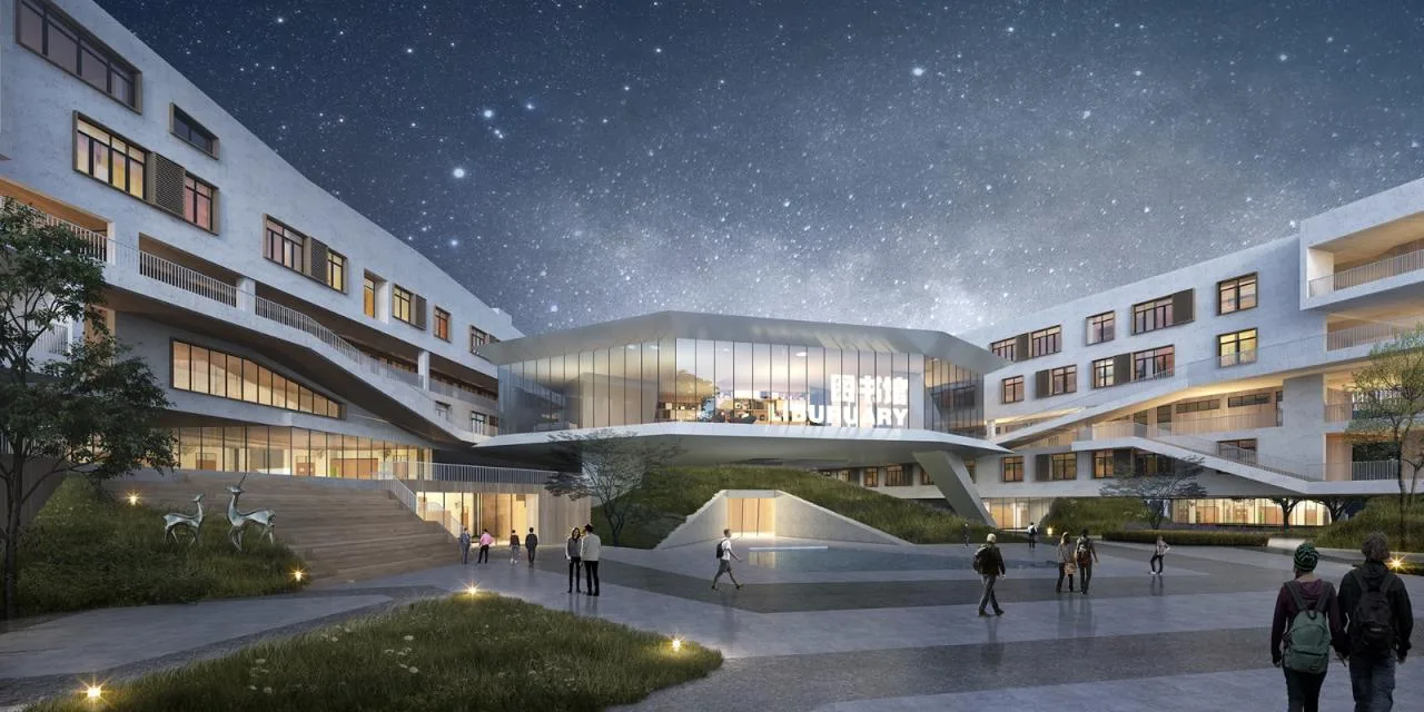 BIM Architecture | Three Gorges Bashu Middle School: Harmonious Concerto between Architecture and Earth/Western Architecture Design Works