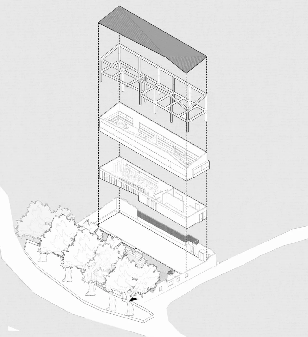 BIM Architecture | Wuzhangting Cultural and Tourism Life Hall/Pingjie Design+Shangrui Yuanzhu