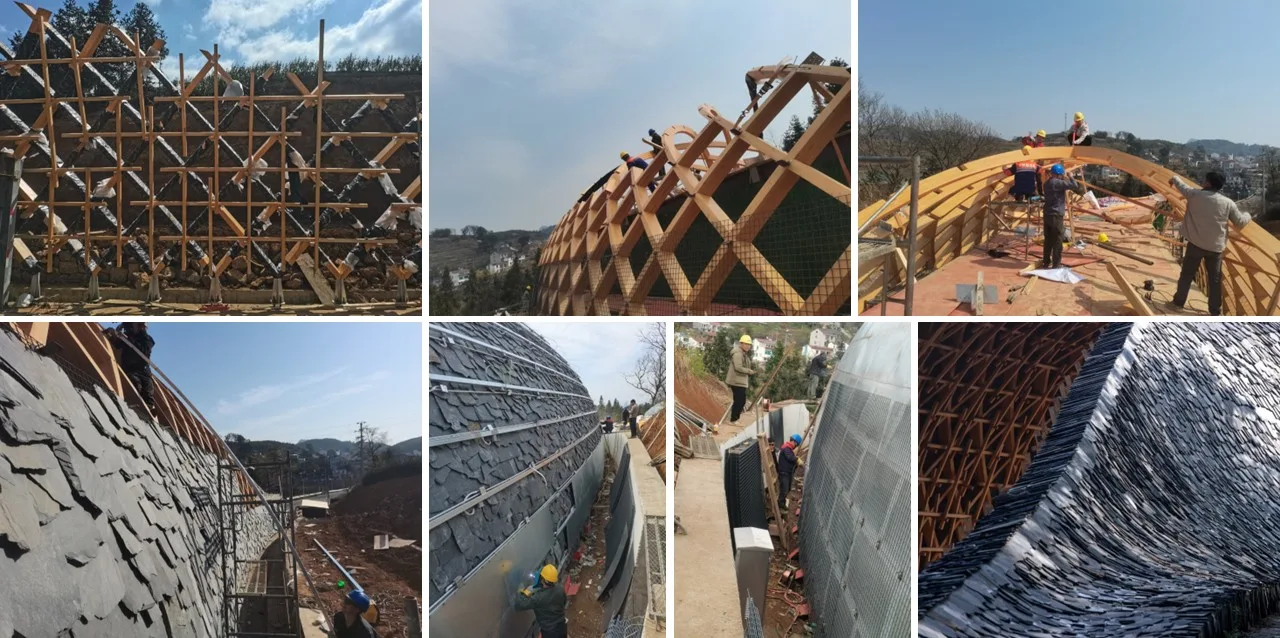 BIM Architecture | From Heaven to Earth: Penetrating through Clouds and Weaving into Wooden Tunnels from Underneath Rocks and Shells; Tengyun Meteorological Environment/Zhu Peidong Line+Architectural Firm