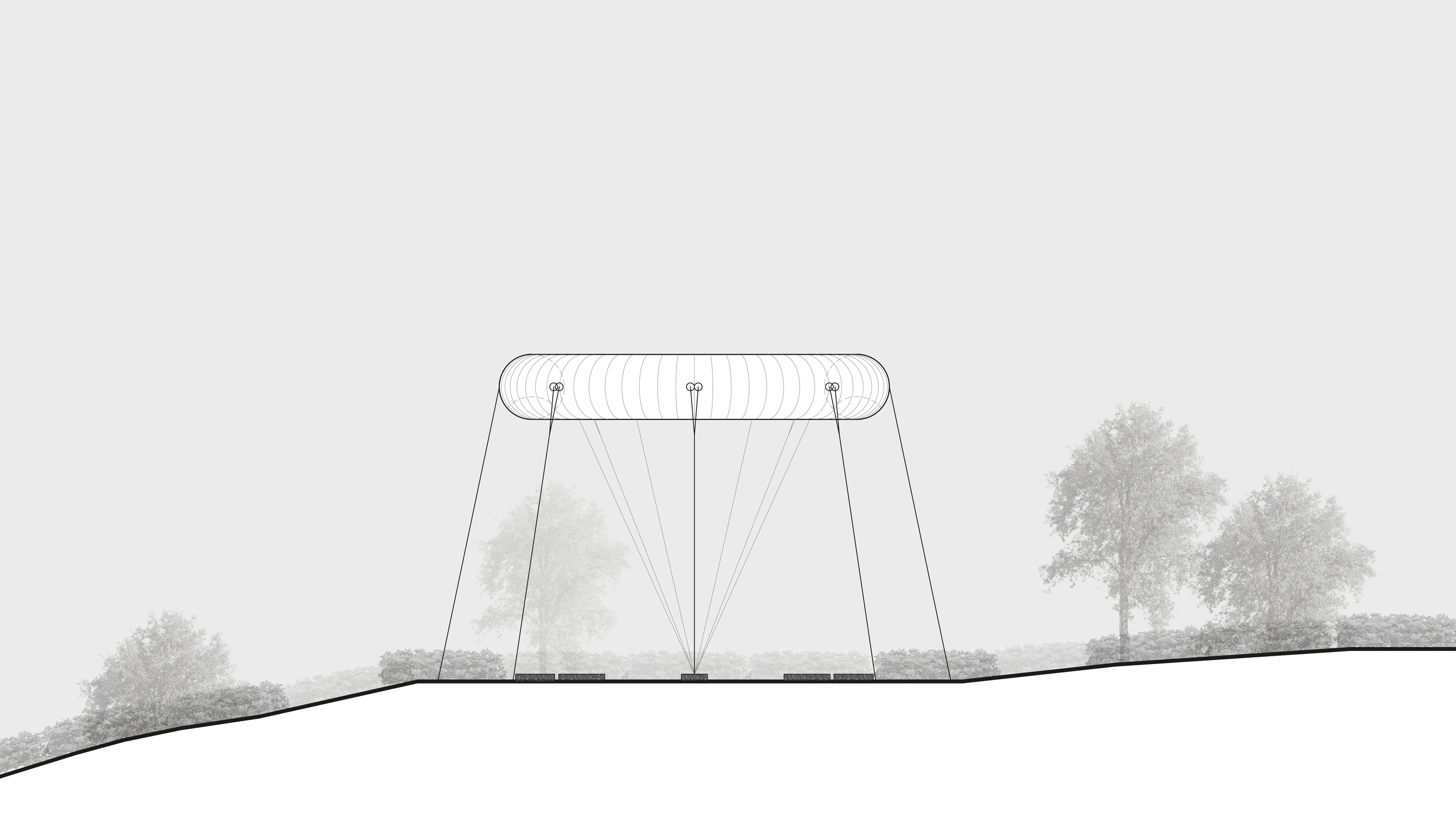 BIM Architecture | From Heaven to Earth: Penetrating through Clouds and Weaving into Wooden Tunnels from Underneath Rocks and Shells; Tengyun Meteorological Environment/Zhu Peidong Line+Architectural Firm