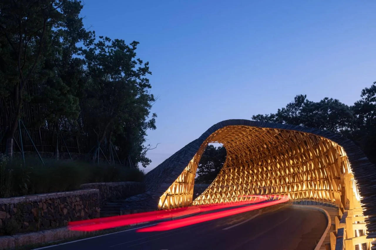 BIM Architecture | From Heaven to Earth: Penetrating through Clouds and Weaving into Wooden Tunnels from Underneath Rocks and Shells; Tengyun Meteorological Environment/Zhu Peidong Line+Architectural Firm