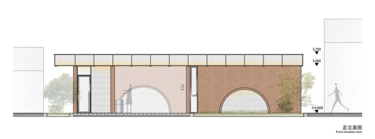 BIM Architecture | Liuba Old Street Red Brick Public Toilet/Jianlin Architectural Design Firm