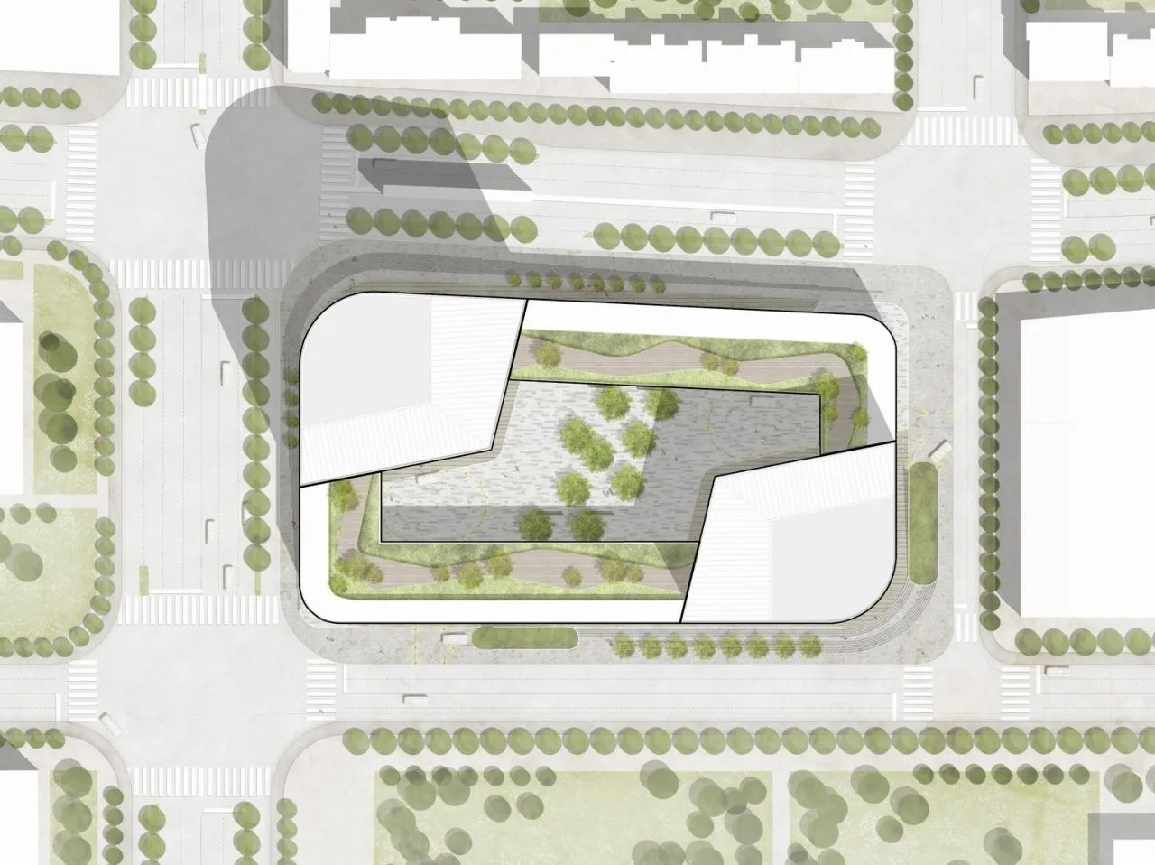 BIM Architecture | Jinan Central Business District Jinshi Center/Gabo Architectural Design Firm