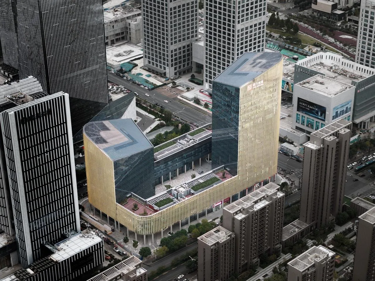 BIM Architecture | Jinan Central Business District Jinshi Center/Gabo Architectural Design Firm
