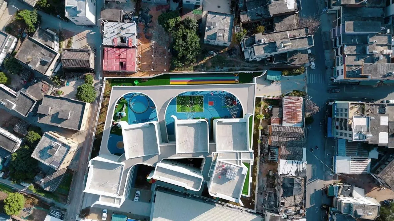 BIM Architecture | Shucun Kindergarten in Shaba Town, Yangxi County/Architectural Design and Research Institute of South China University of Technology