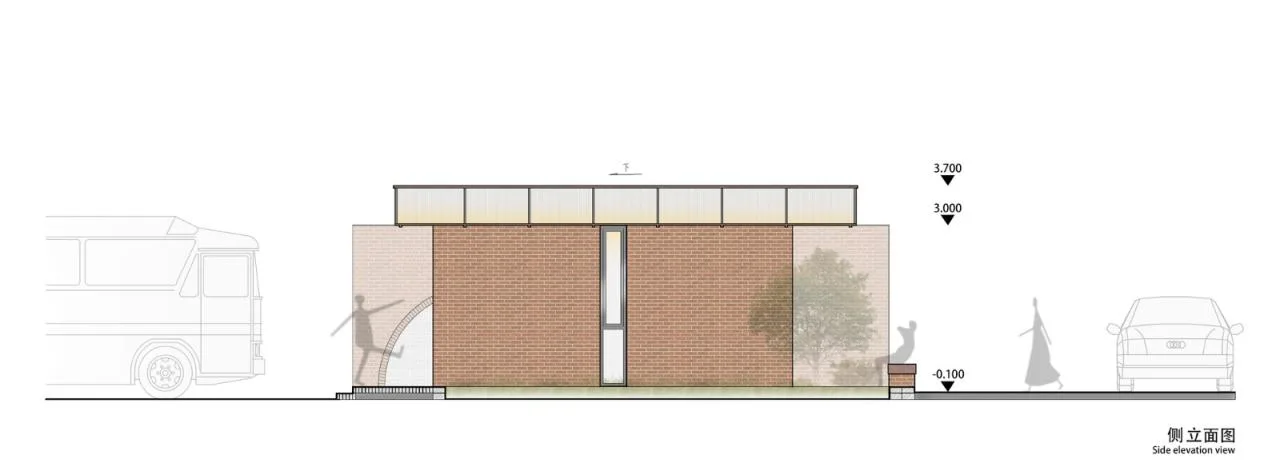 BIM Architecture | Liuba Old Street Red Brick Public Toilet/Jianlin Architectural Design Firm