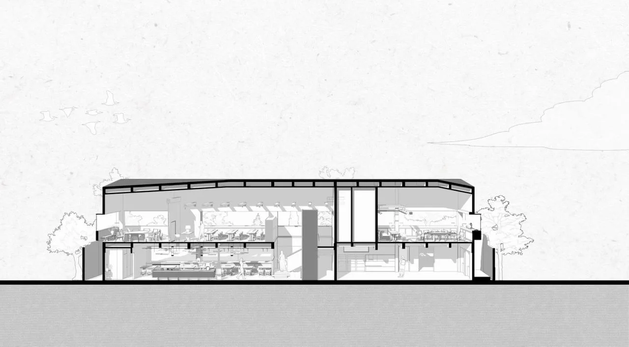 BIM Architecture | Wuzhangting Cultural and Tourism Life Hall/Pingjie Design+Shangrui Yuanzhu