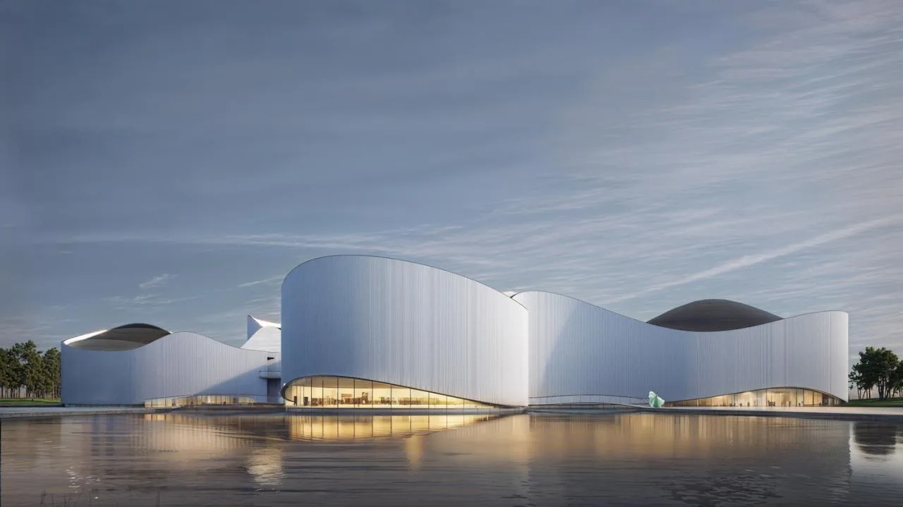 BIM Architecture | Huizhou Culture and Art Exchange Center Scheme Design/UJ Li Siyuan's New Work
