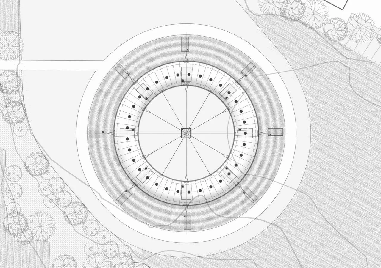 BIM Architecture | From Heaven to Earth: Penetrating through Clouds and Weaving into Wooden Tunnels from Underneath Rocks and Shells; Tengyun Meteorological Environment/Zhu Peidong Line+Architectural Firm