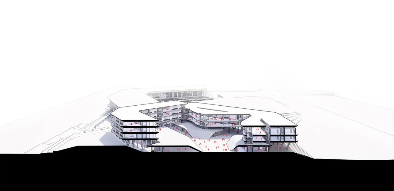 BIM Architecture | Peking University Affiliated High School Haikou School/Crossboundaries