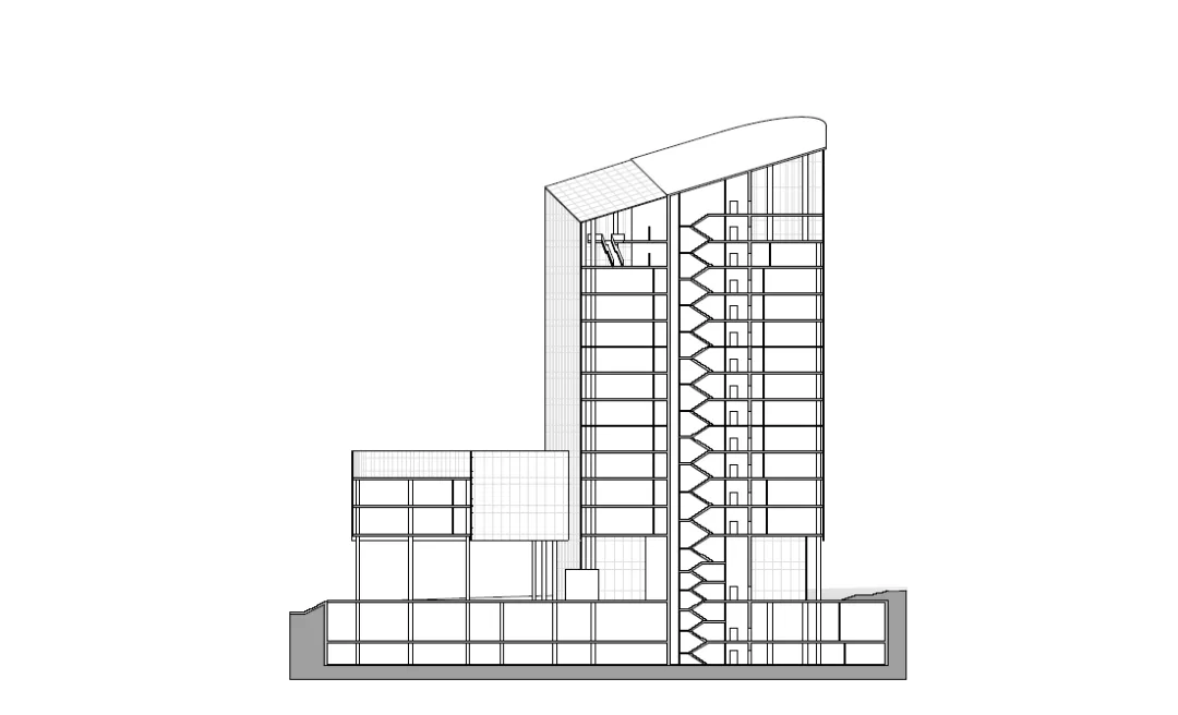 BIM Architecture | Jinan Central Business District Jinshi Center/Gabo Architectural Design Firm