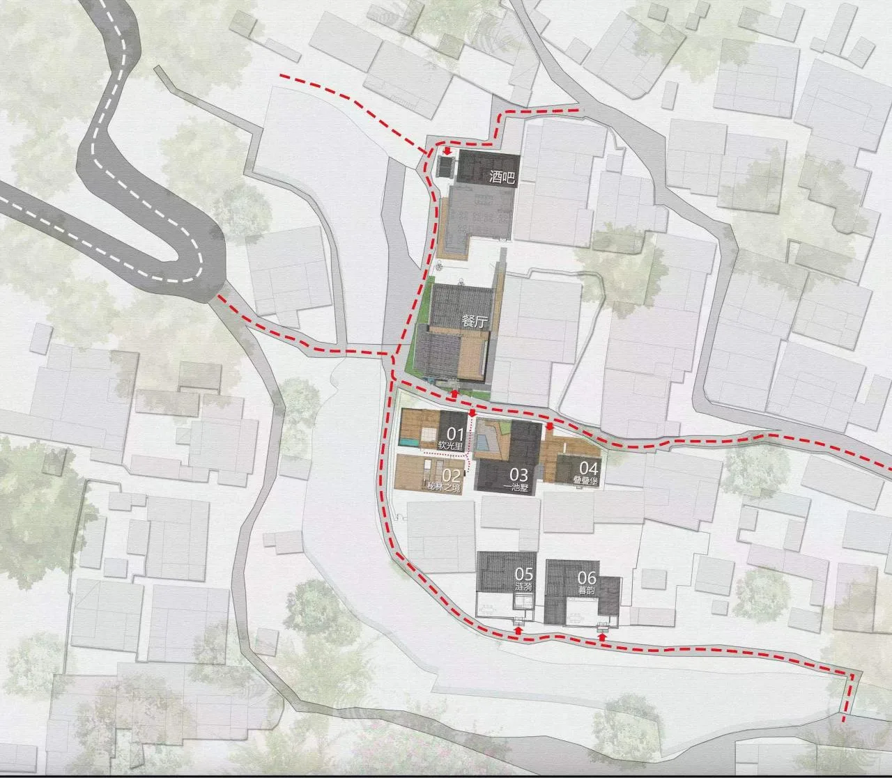BIM Architecture | Based on Landscape: Design of Jinan Dongquan Village Homestay Cluster/GW Space Design