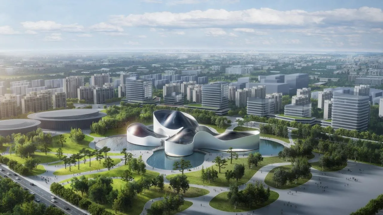 BIM Architecture | Huizhou Culture and Art Exchange Center Scheme Design/UJ Li Siyuan's New Work