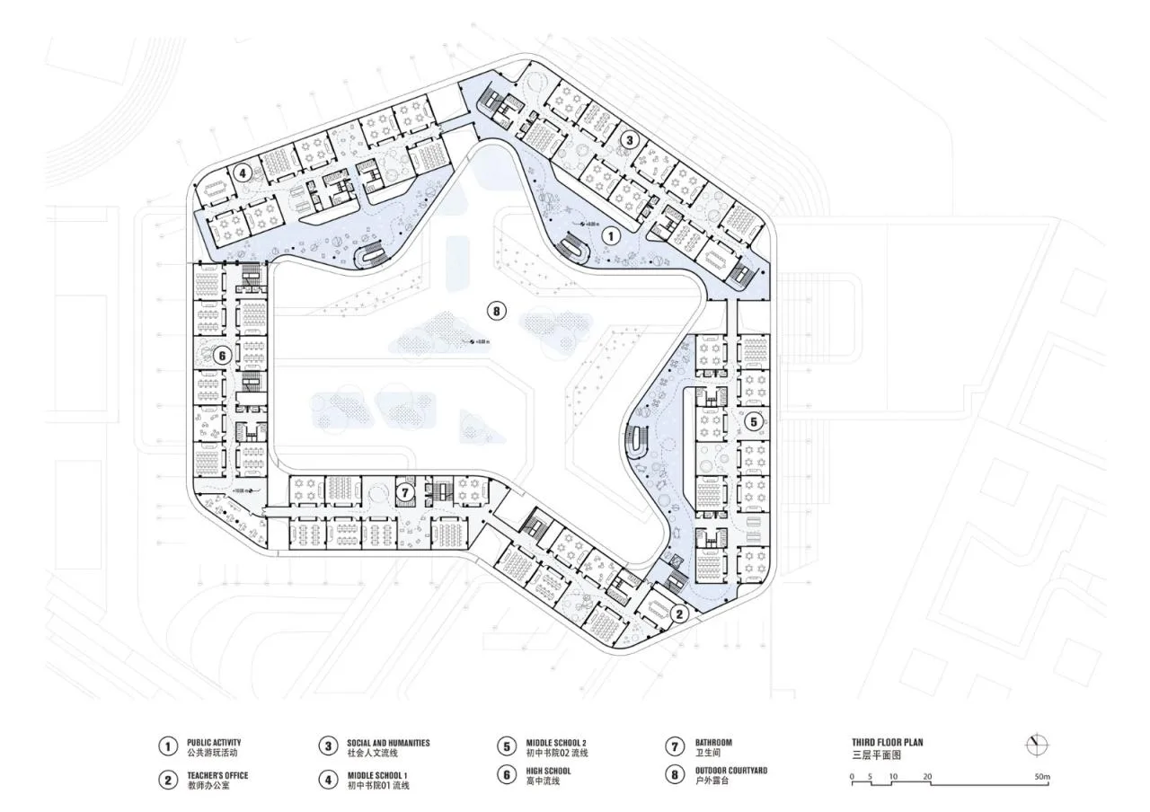 BIM Architecture | Peking University Affiliated High School Haikou School/Crossboundaries