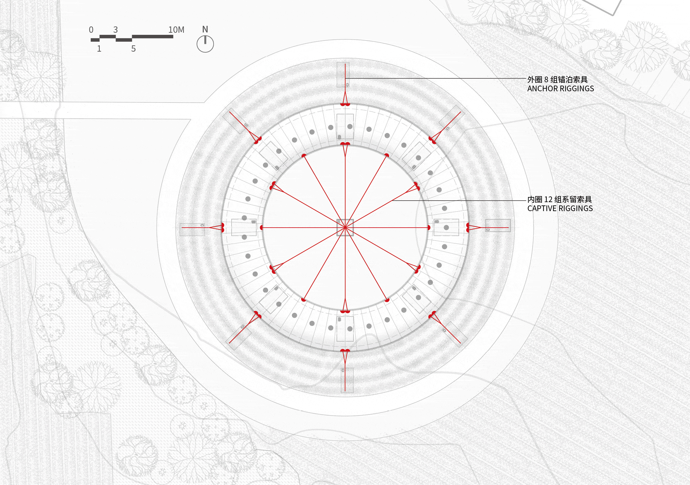 BIM Architecture | From Heaven to Earth: Penetrating through Clouds and Weaving into Wooden Tunnels from Underneath Rocks and Shells; Tengyun Meteorological Environment/Zhu Peidong Line+Architectural Firm