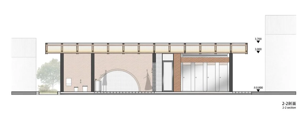 BIM Architecture | Liuba Old Street Red Brick Public Toilet/Jianlin Architectural Design Firm