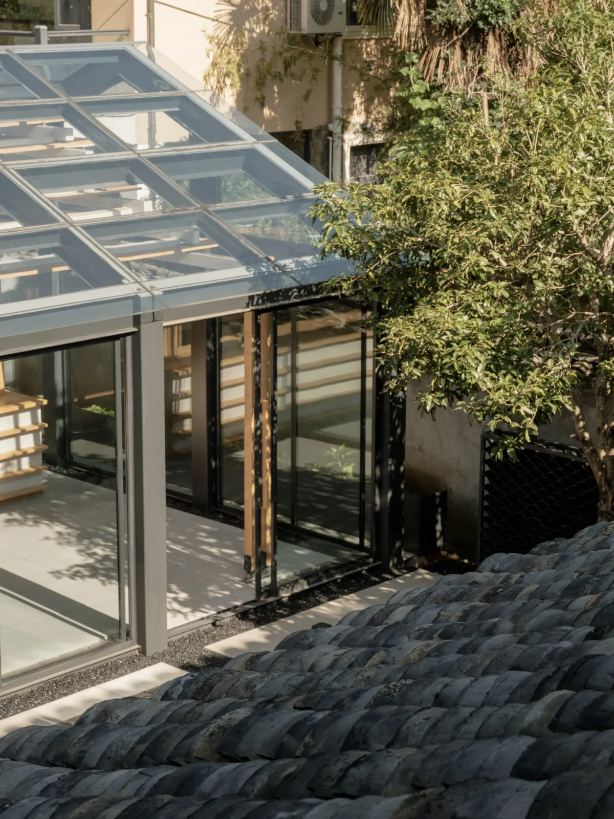 BIM architecture | Shanyu Tea House, renovating old and adding new/Olympic style buildings
