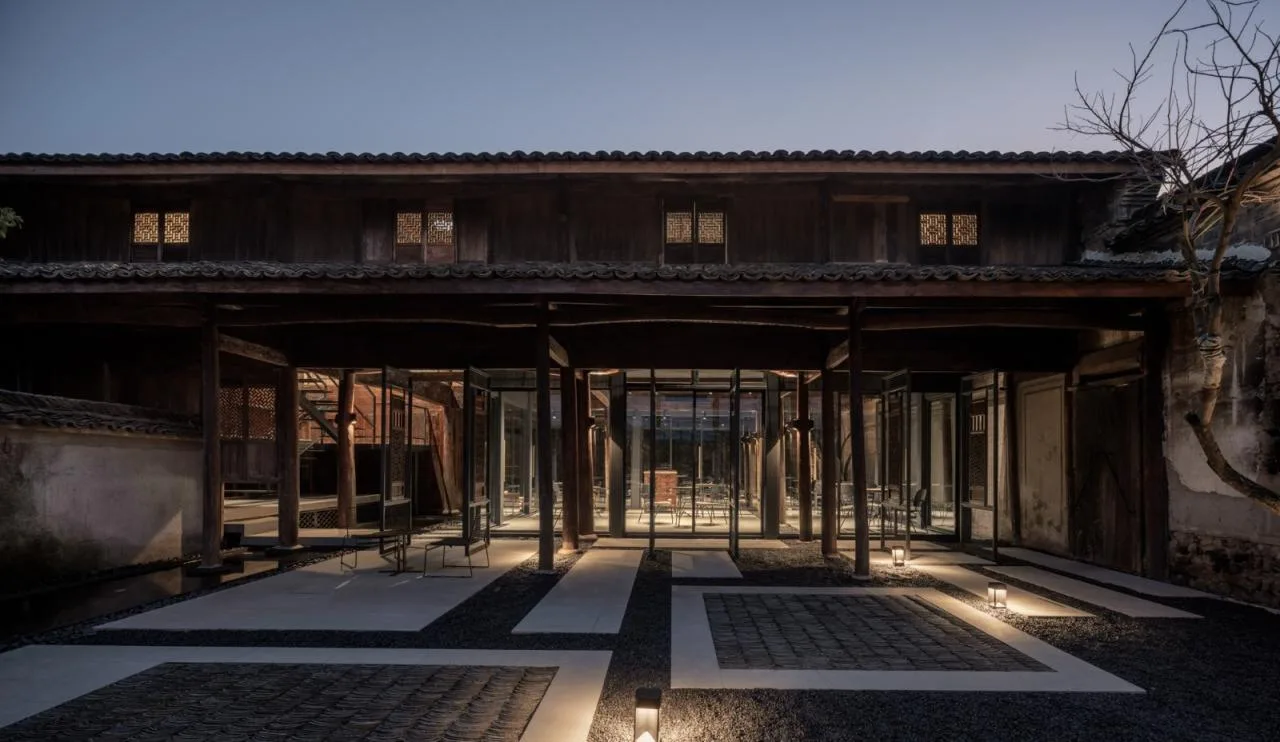 BIM architecture | Shanyu Tea House, renovating old and adding new/Olympic style buildings