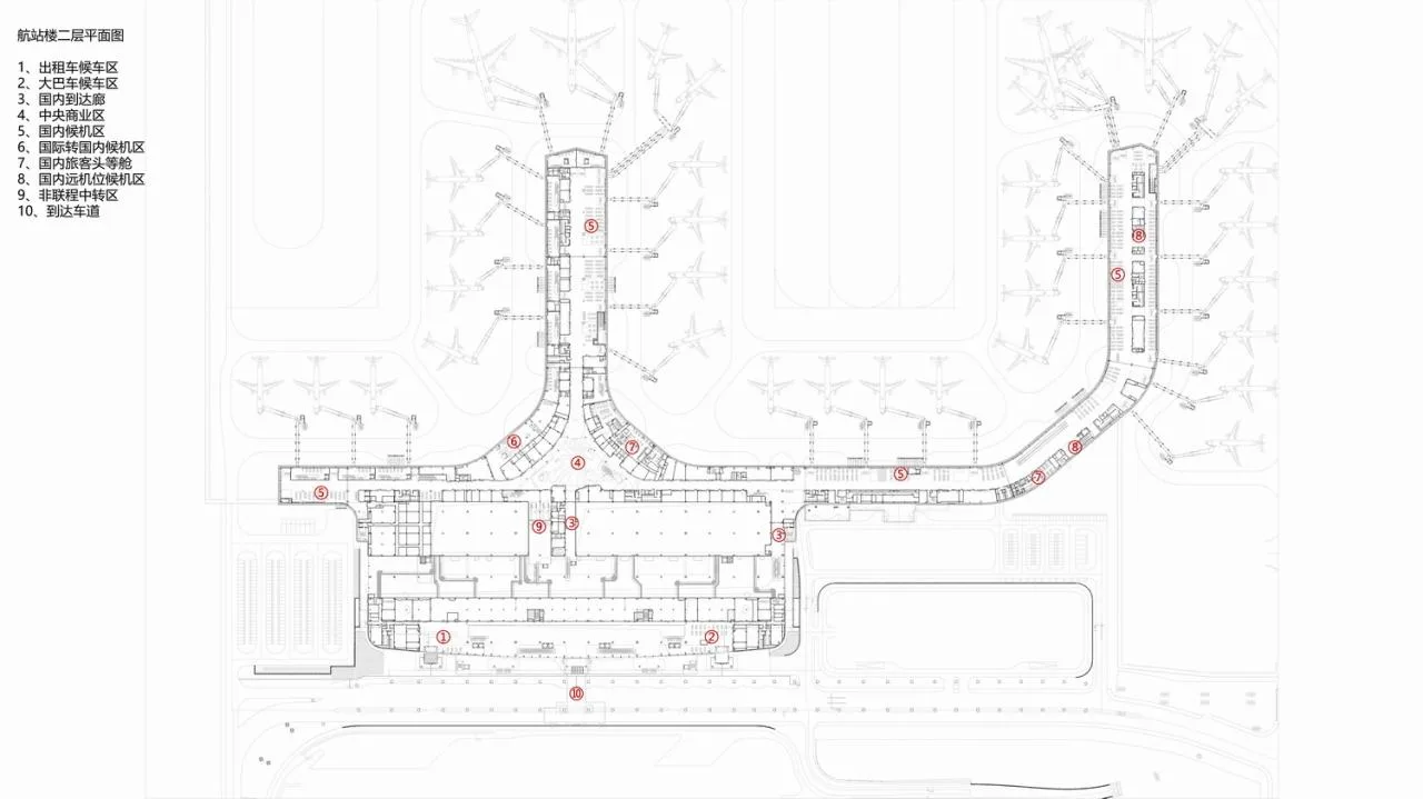 BIM Architecture | Yantai Penglai International Airport Phase II/China Southwest Architectural Design and Research Institute Co., Ltd