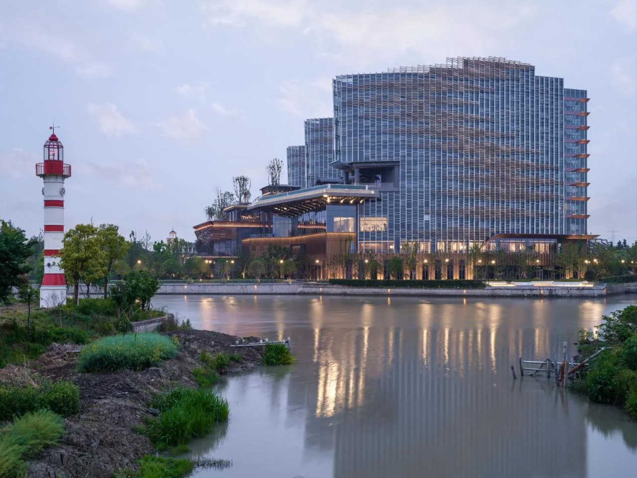 BIM Architecture | Exterior Design of Wuzhen DiShang Hotel/Shanghai Linear Architectural Design Firm