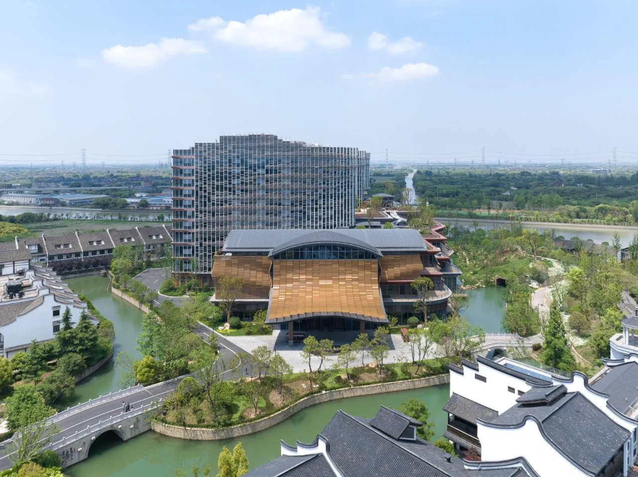 BIM Architecture | Exterior Design of Wuzhen DiShang Hotel/Shanghai Linear Architectural Design Firm