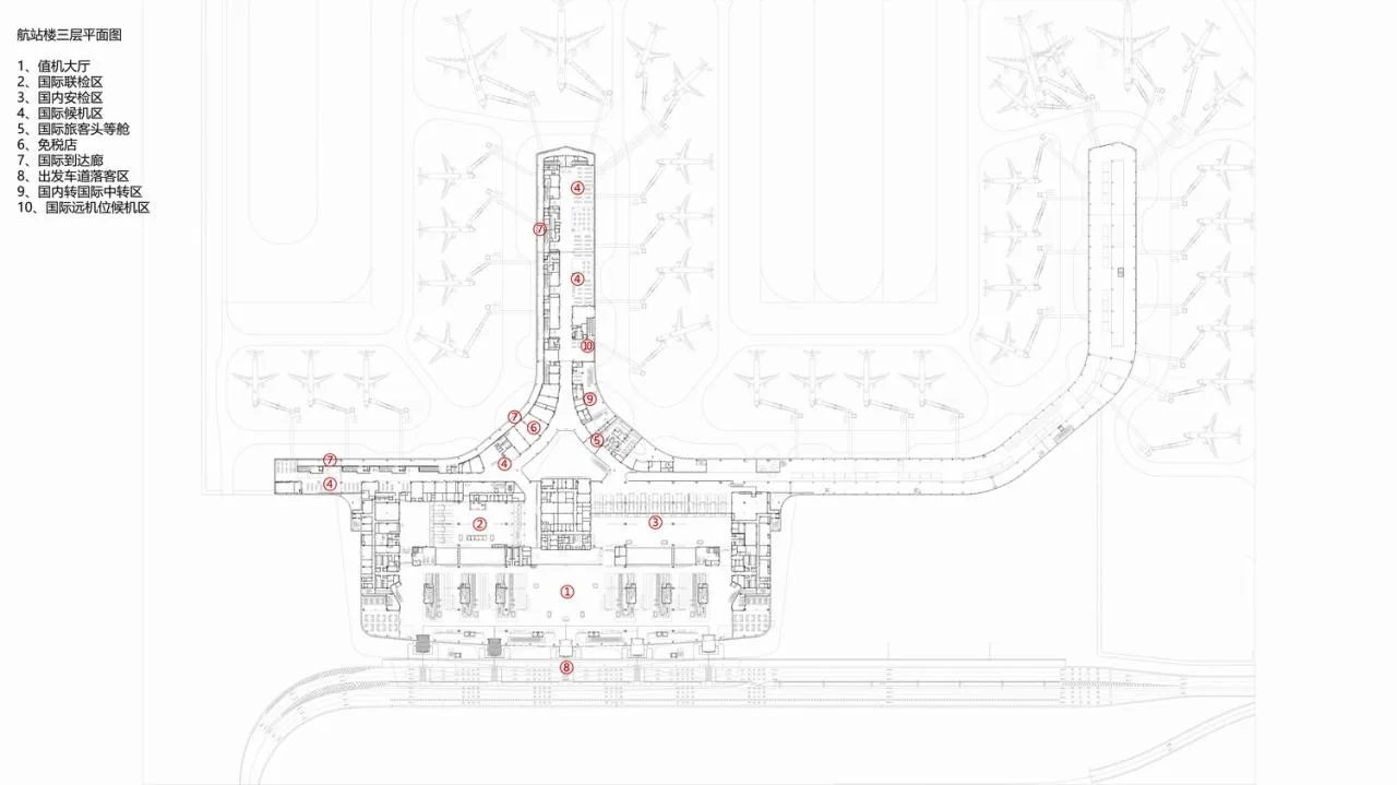 BIM Architecture | Yantai Penglai International Airport Phase II/China Southwest Architectural Design and Research Institute Co., Ltd