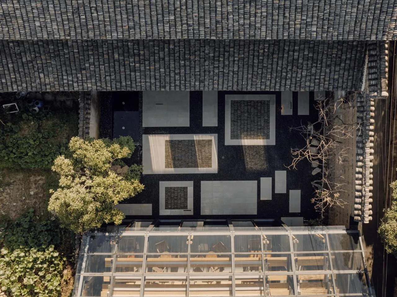 BIM architecture | Shanyu Tea House, renovating old and adding new/Olympic style buildings