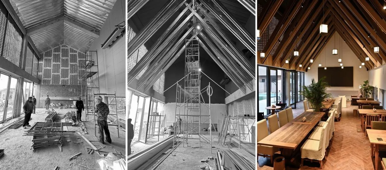 BIM Architecture | Living with Mountains: Backyard • Liushi Port Homestay/GW Space Design