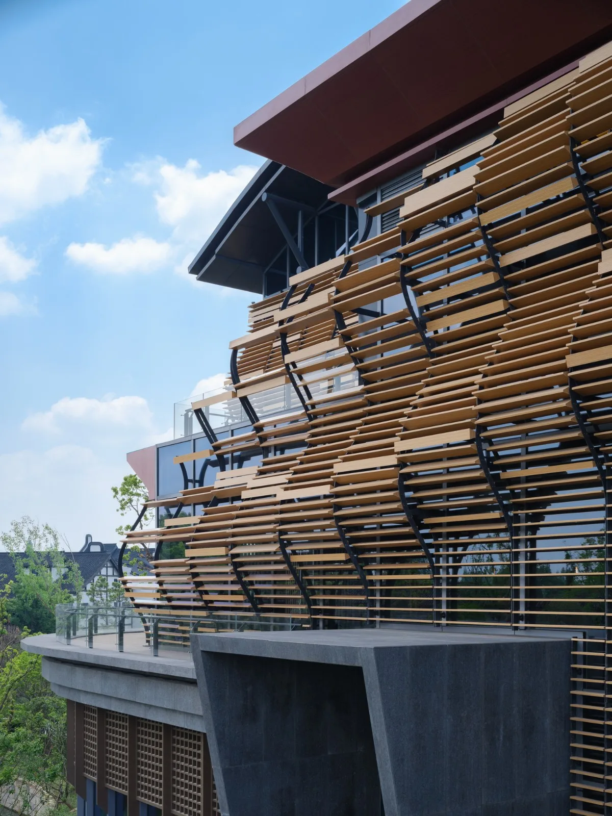 BIM Architecture | Exterior Design of Wuzhen DiShang Hotel/Shanghai Linear Architectural Design Firm