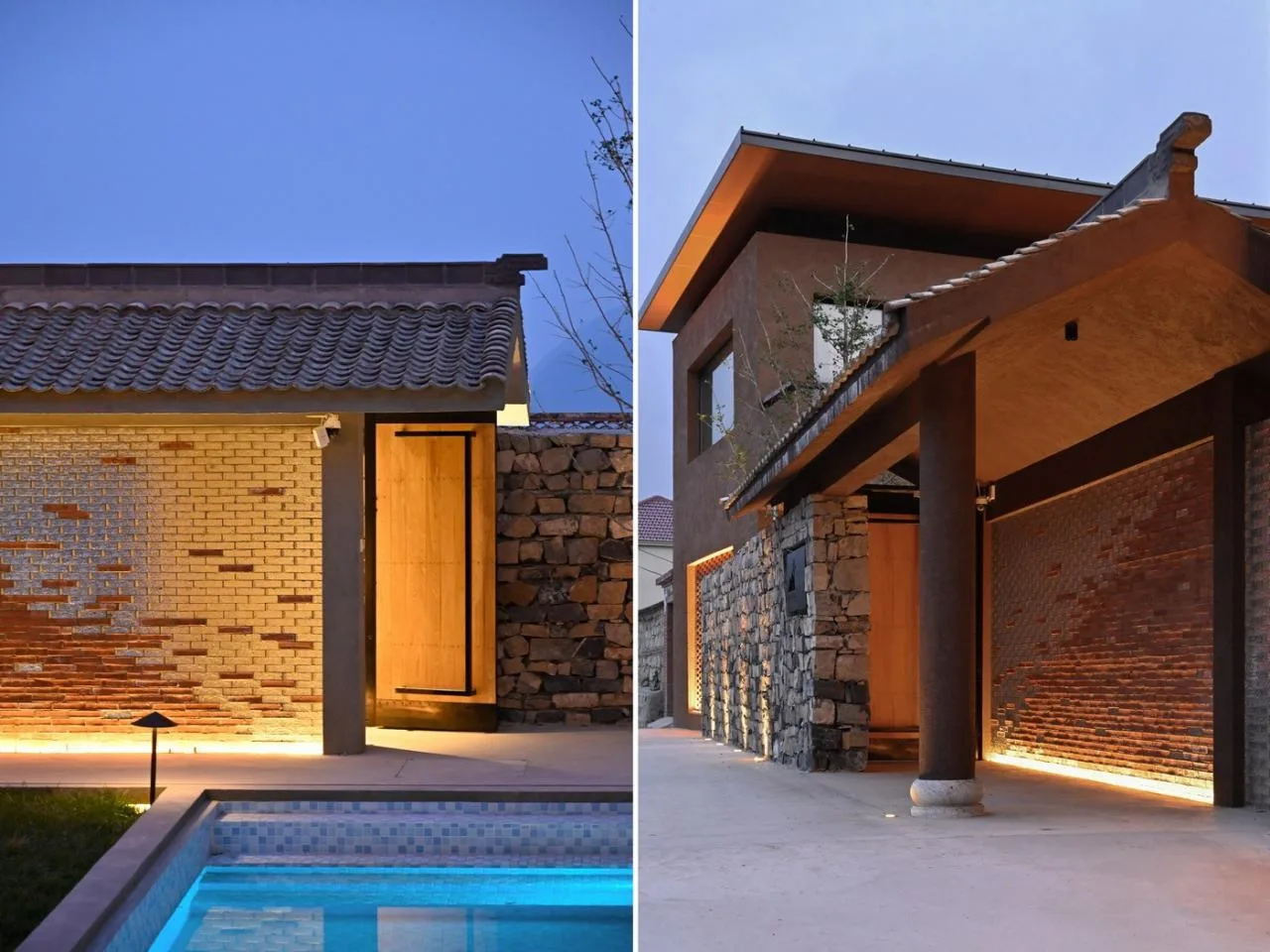 BIM Architecture | Living with Mountains: Backyard • Liushi Port Homestay/GW Space Design