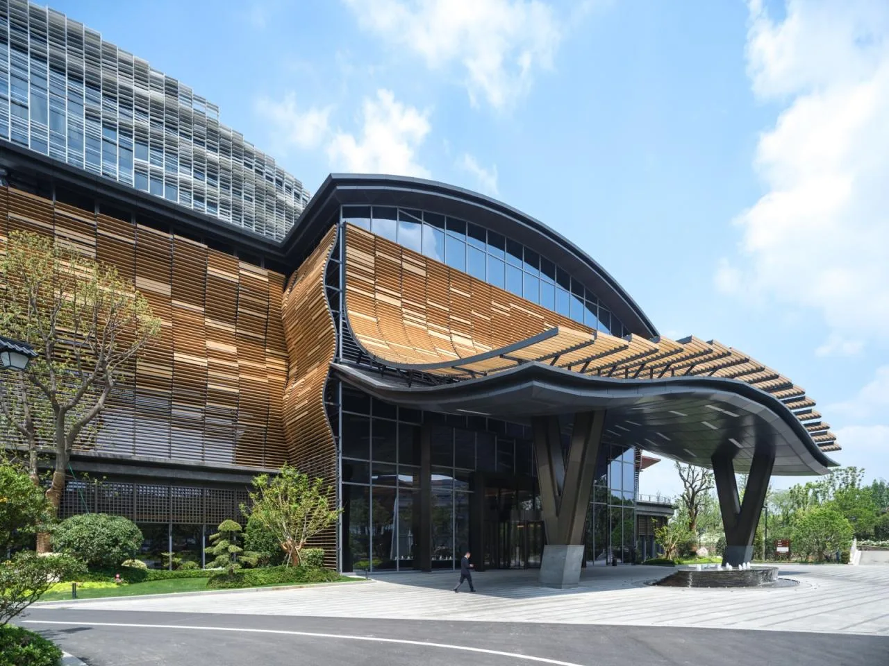 BIM Architecture | Exterior Design of Wuzhen DiShang Hotel/Shanghai Linear Architectural Design Firm