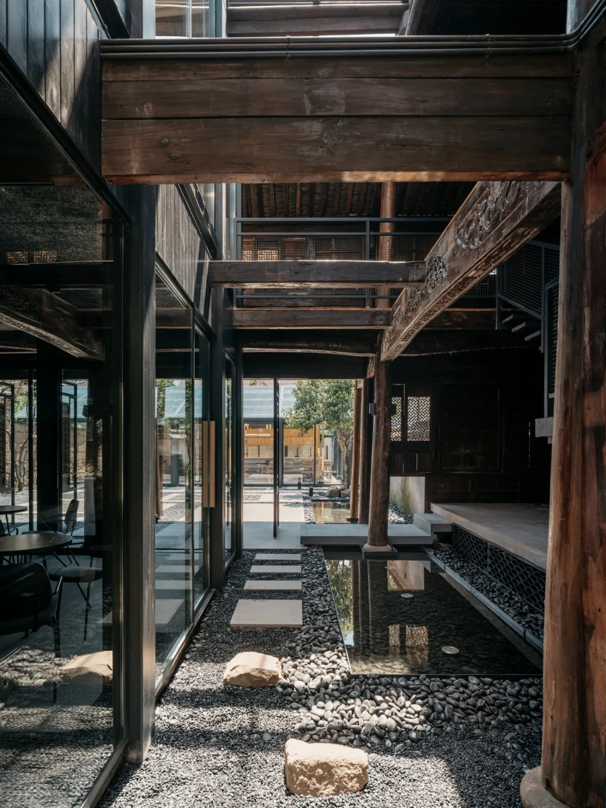 BIM architecture | Shanyu Tea House, renovating old and adding new/Olympic style buildings