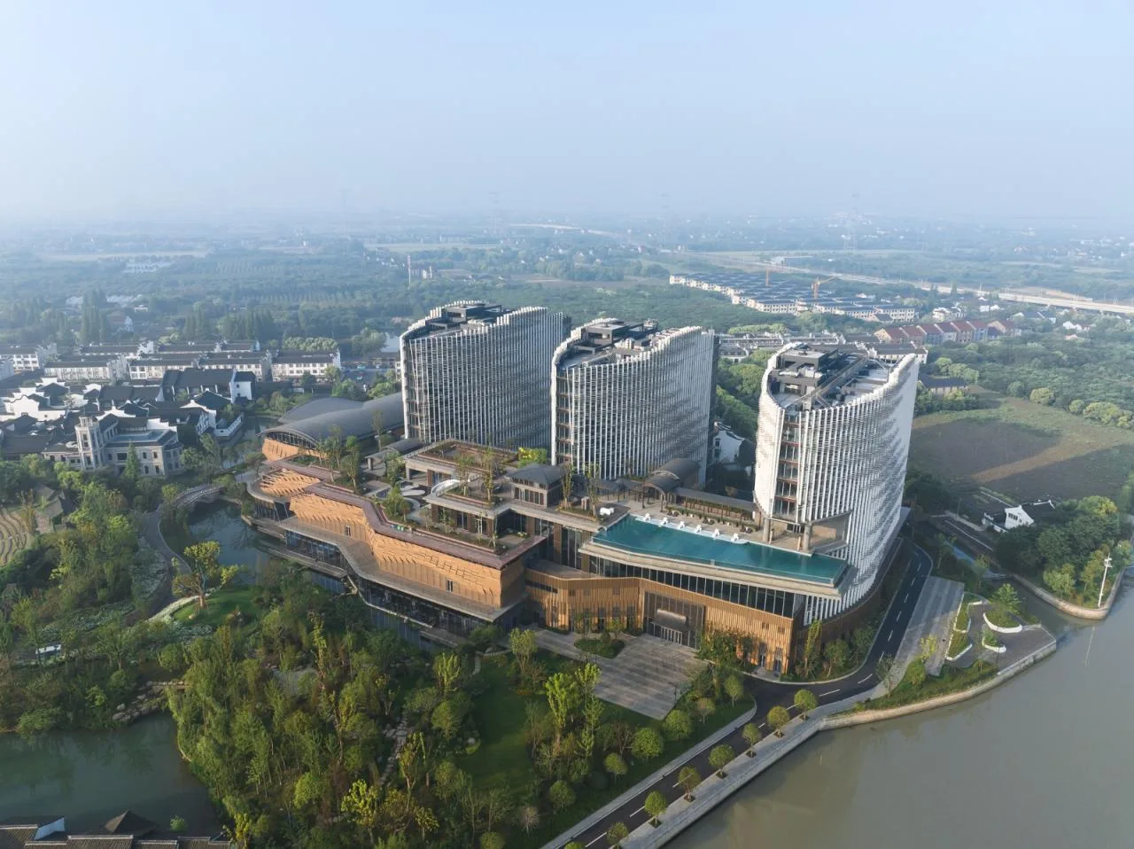 BIM Architecture | Exterior Design of Wuzhen DiShang Hotel/Shanghai Linear Architectural Design Firm