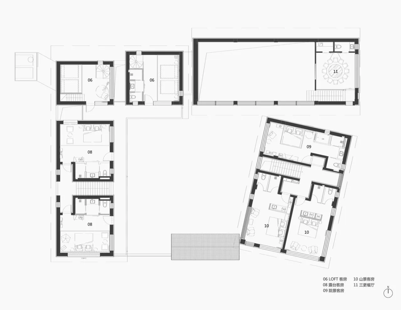 BIM Architecture | Living with Mountains: Backyard • Liushi Port Homestay/GW Space Design