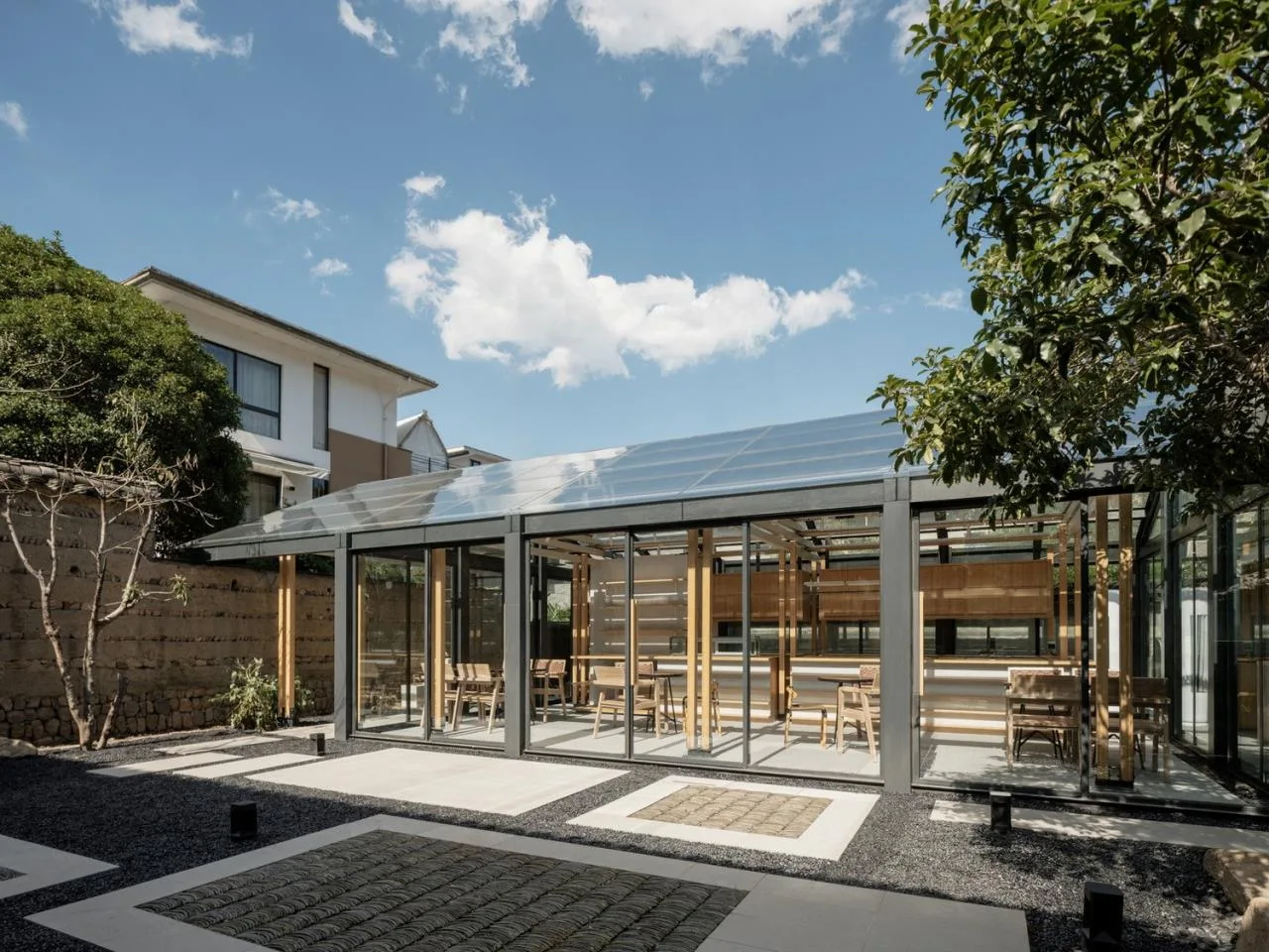 BIM architecture | Shanyu Tea House, renovating old and adding new/Olympic style buildings