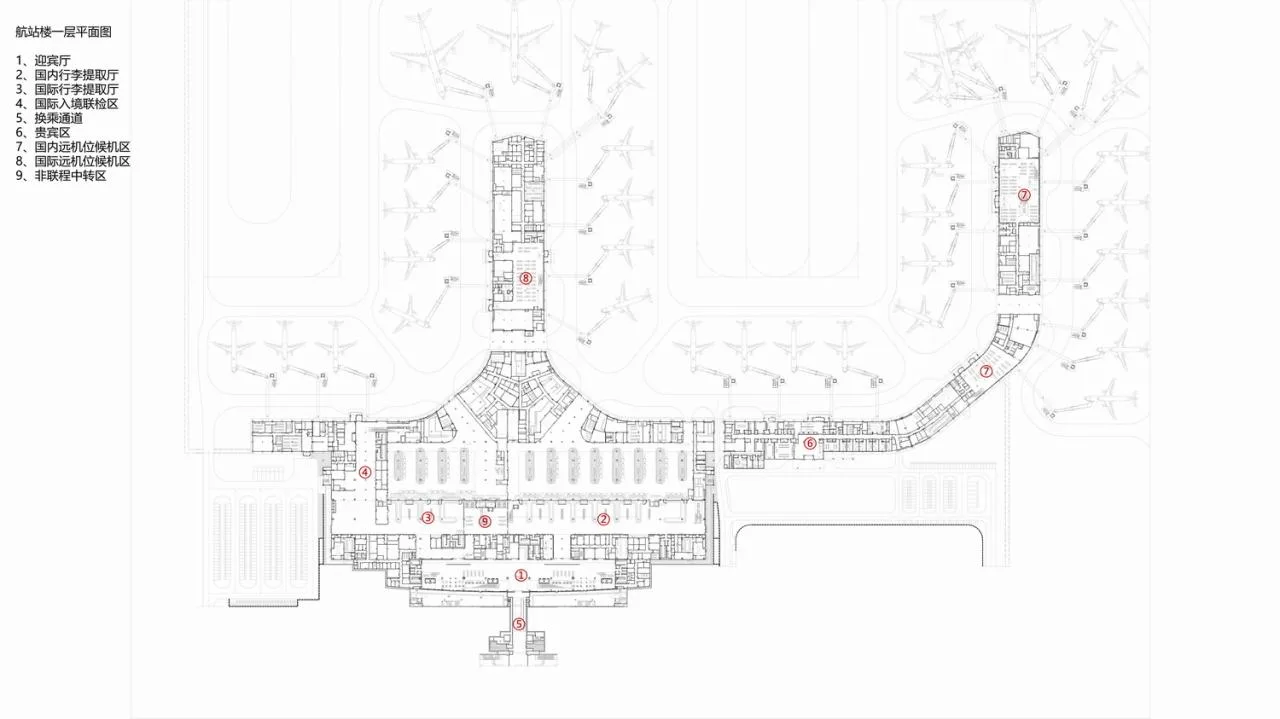 BIM Architecture | Yantai Penglai International Airport Phase II/China Southwest Architectural Design and Research Institute Co., Ltd