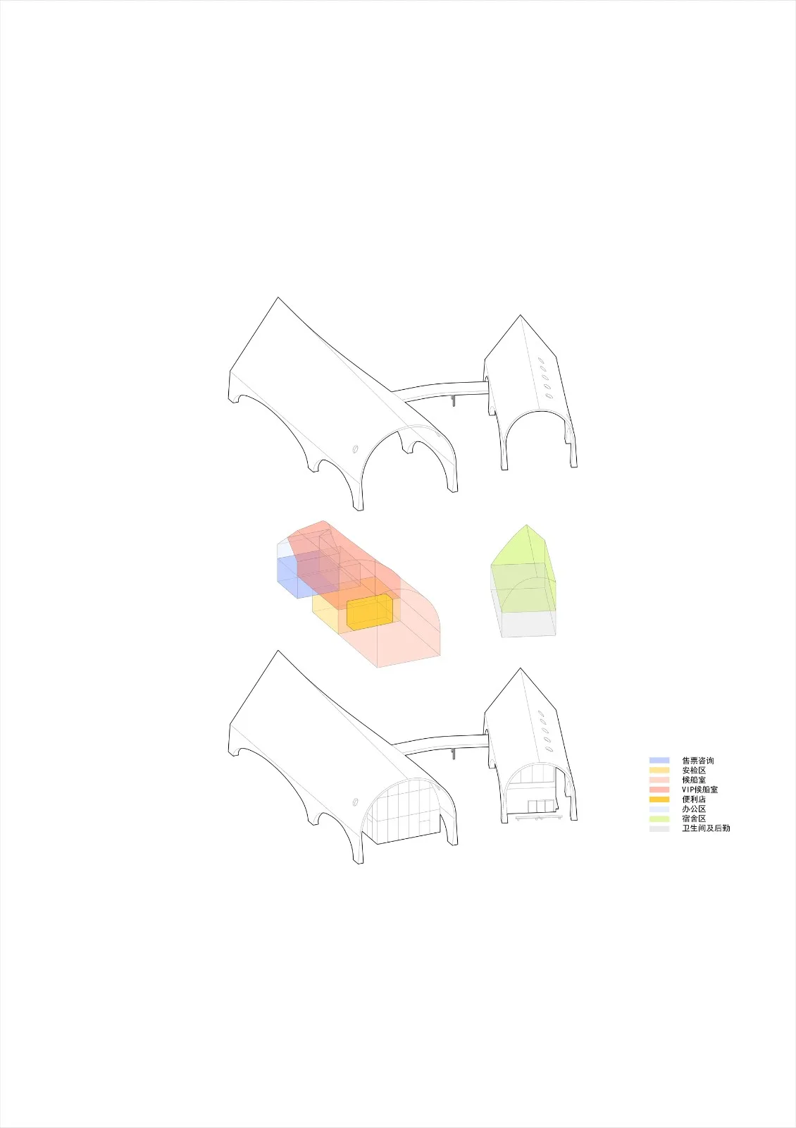 BIM Architecture | Xiazhi Bus Station/Zhizheng Architecture Studio