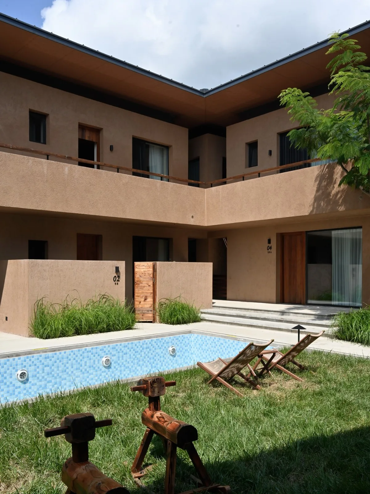 BIM Architecture | Living with Mountains: Backyard • Liushi Port Homestay/GW Space Design