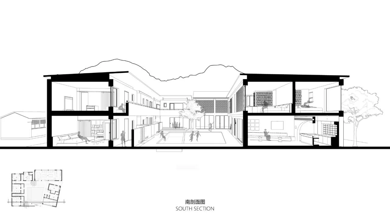 BIM Architecture | Living with Mountains: Backyard • Liushi Port Homestay/GW Space Design