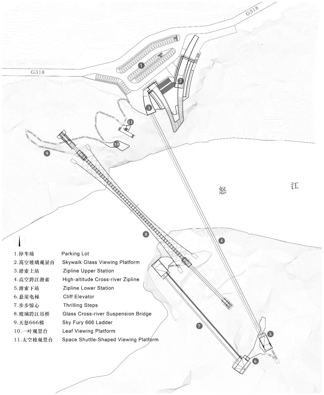 BIM Architecture | Nujiang 72 turn Grand Canyon Scenic Spot in Xizang/Xiaoyin Architecture Firm