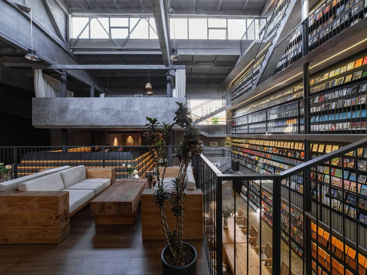 BIM Architecture | Ladder Space: Old Factory Building, New Bookstore/Plain Building