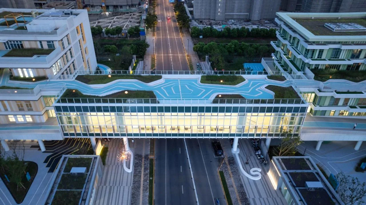 BIM Architecture | Shanghai Experimental School Jiading New City Branch/Daguan Landscape