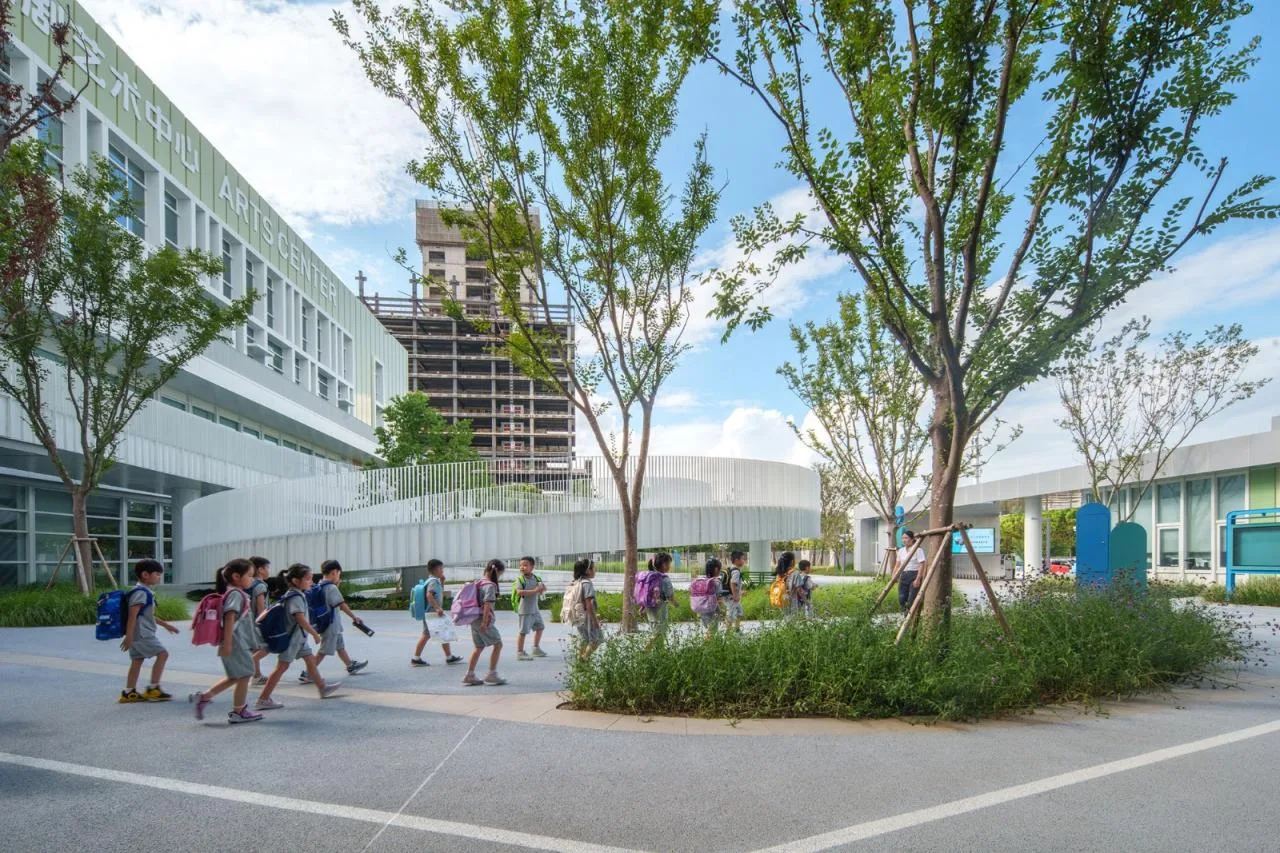 BIM Architecture | Shanghai Experimental School Jiading New City Branch/Daguan Landscape