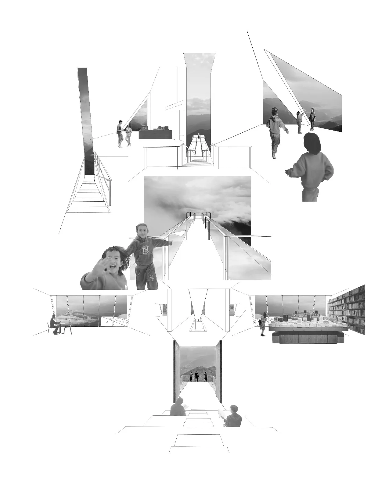 BIM Architecture | Nujiang Grand Canyon Pioneer Bookstore/Trail · Architectural Firm (TAO)