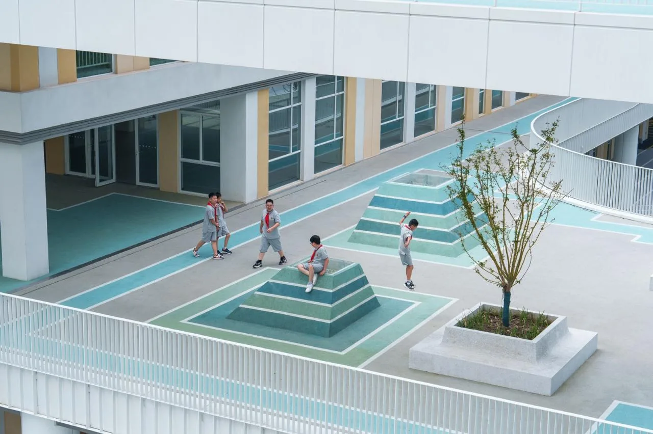 BIM Architecture | Shanghai Experimental School Jiading New City Branch/Daguan Landscape